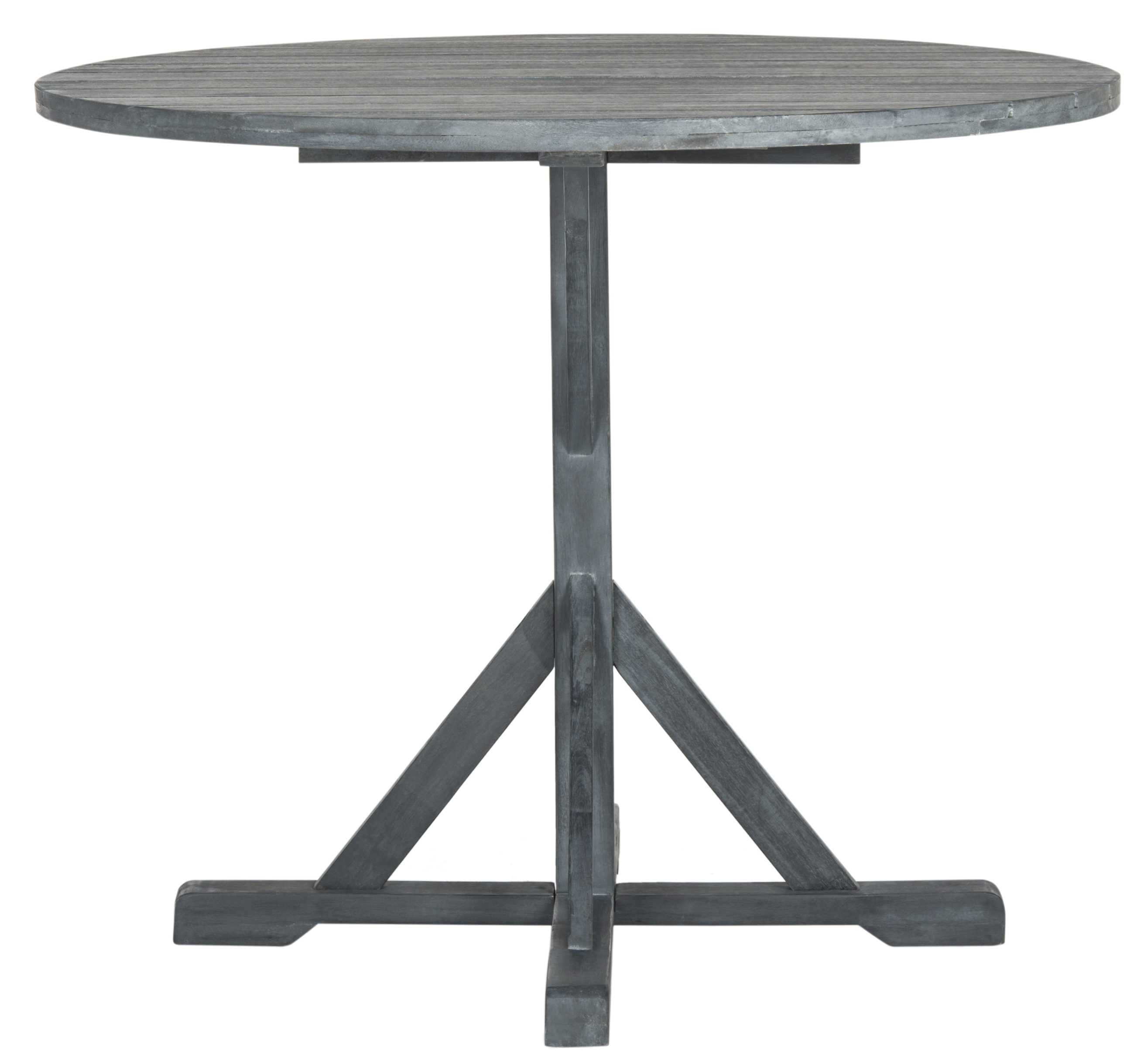 Arcata Round Table - Ash Grey - Safavieh - Image 0