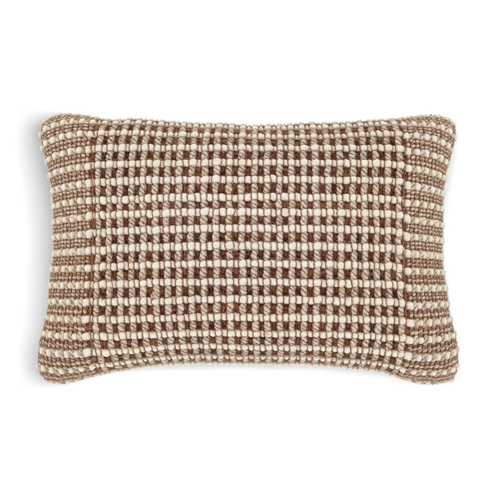 Ren Small Pillow - Brown Weave - Image 0