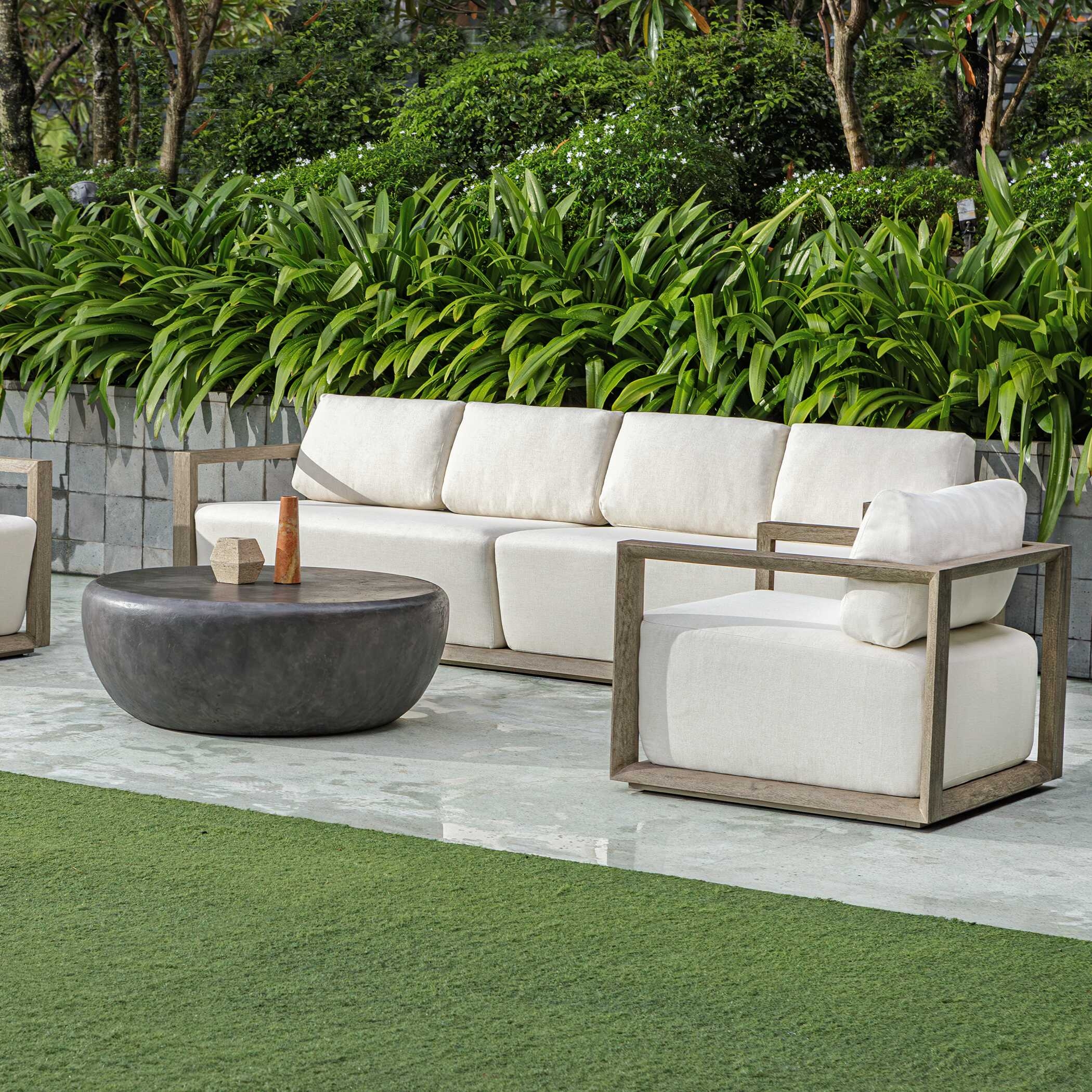 Remsen Outdoor Gray Sofa - Image 5