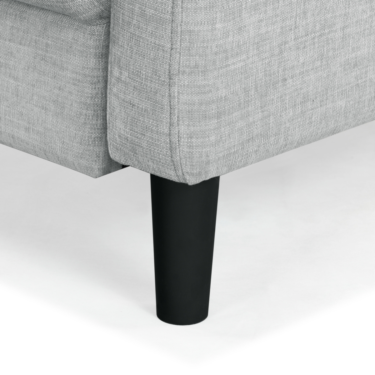 Nathaniel Tufted Back Accent Chair - Light Grey - Image 6
