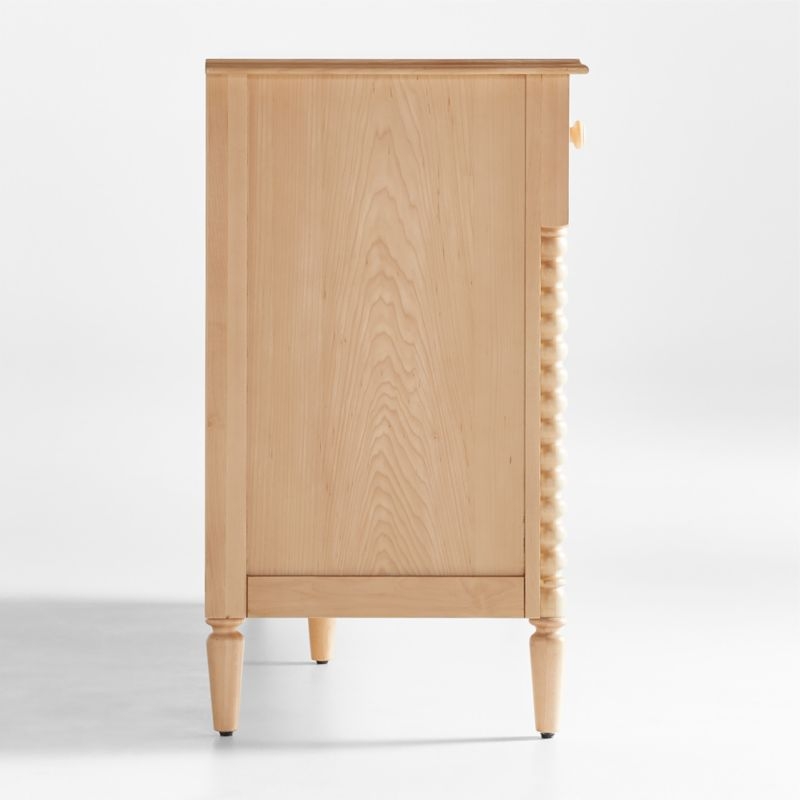 Jenny Lind 54" Maple Wood Wide 7-Drawer Kids Dresser - Image 9