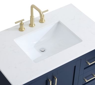 Blue Belleair Single Sink Vanity, 36" - Image 1