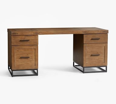 Malcolm 68" Desk, Glazed Pine - Image 4