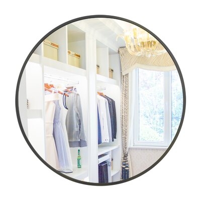 Hot Sale Silver 32" Wall Circle Mirror Large Round Black Farmhouse Circular Mirror New - Image 0