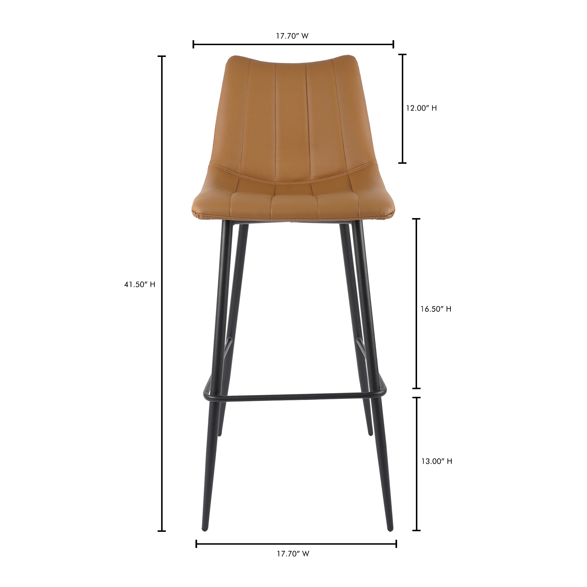 Alibi Barstool Tan - Set Of Two - Image 7