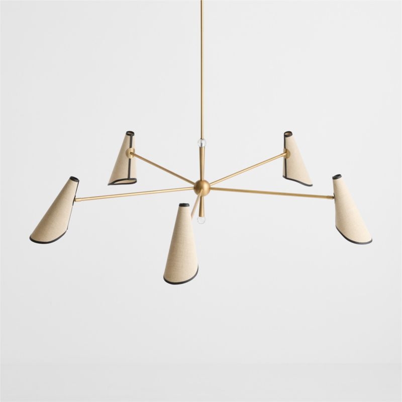 Rivet 5-Arm Chandelier by Jeremiah Brent 56" - Image 2