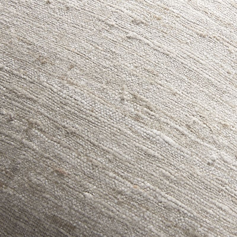 Dark Grey 20"x20" Cotton Sari Silk Throw Pillow Cover - Image 2