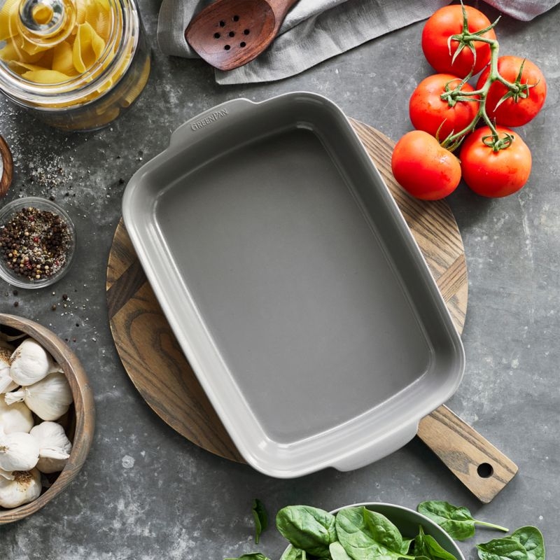GreenPan Elite Ovenware Dark Grey Rectangular Baker Pan - Image 8