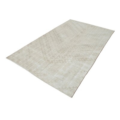 One-of-a-Kind Eichen Hand-Knotted 1970s 5'4" x 9'1" Area Rug in Cream - Image 0