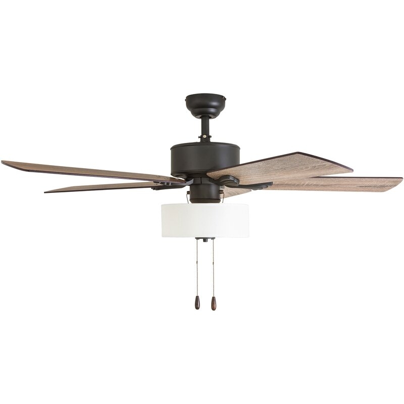 52'' Pannell 5-Blade Standard Ceiling Fan with Light Kit Included - Image 6