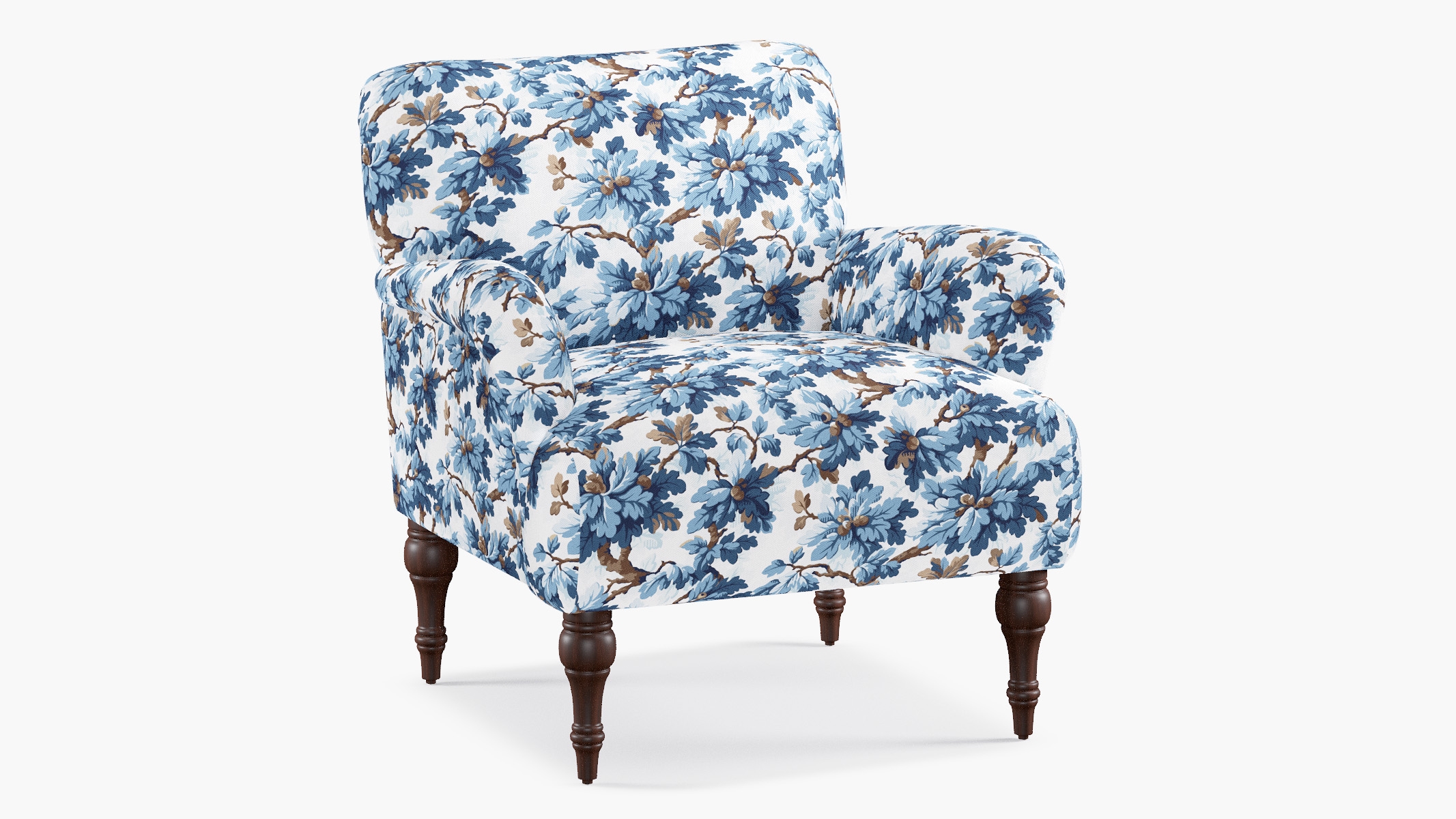 Traditional Accent Chair, Delft Woodland - Image 1