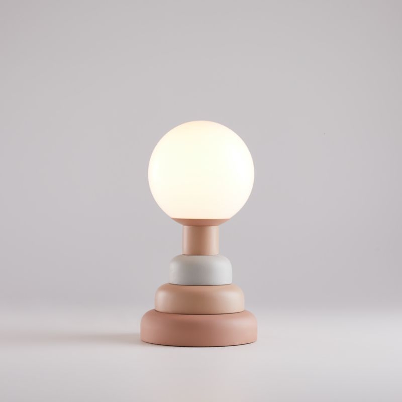 Henley Pink Stacked Table Lamp - Image 3