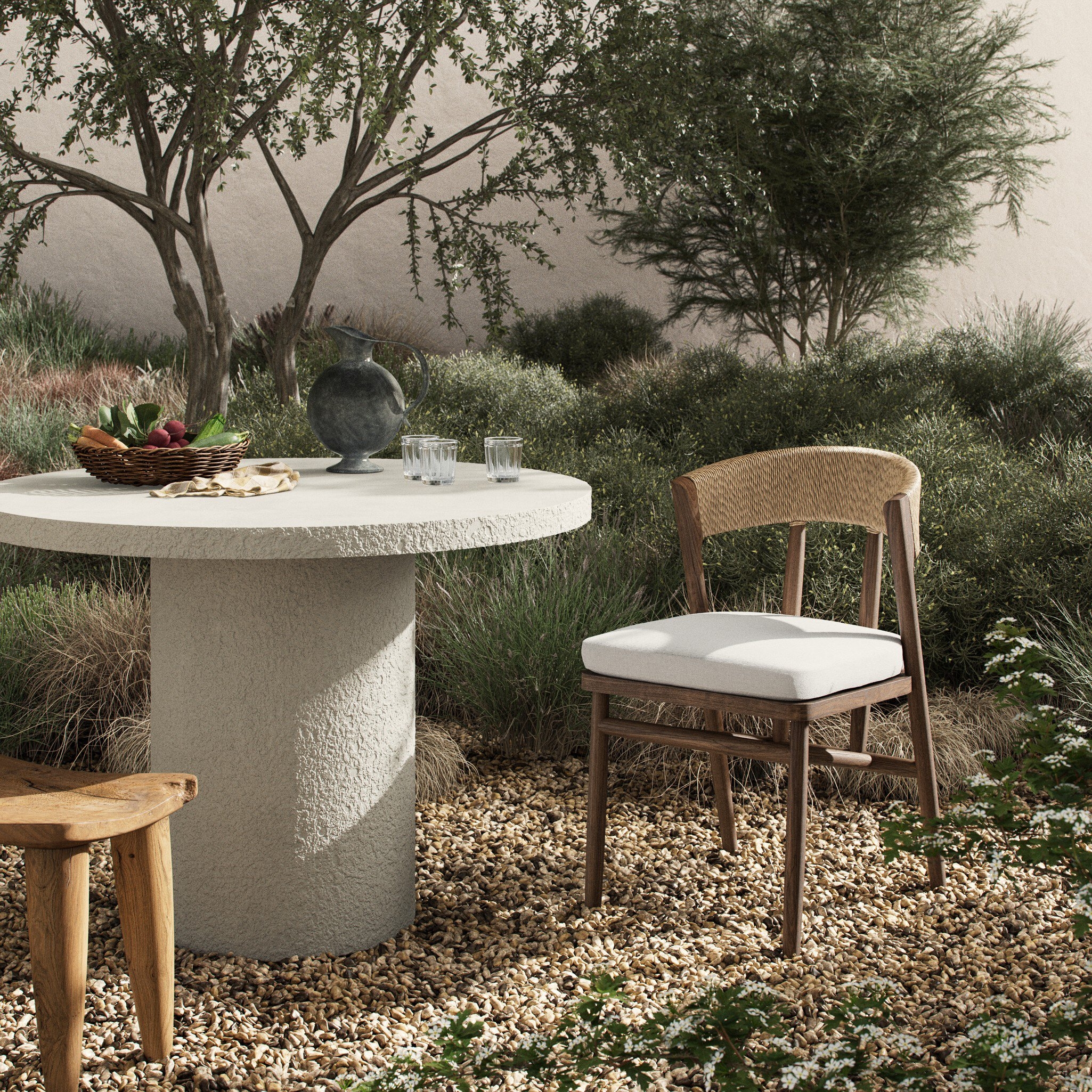 Buxton Outdoor Dining Chair - Arashi Salt - Image 3