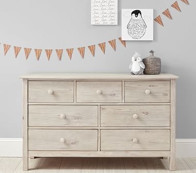 Kendall Extra-Wide Nursery Dresser, Weathered Slate, In-Home Delivery - Image 3