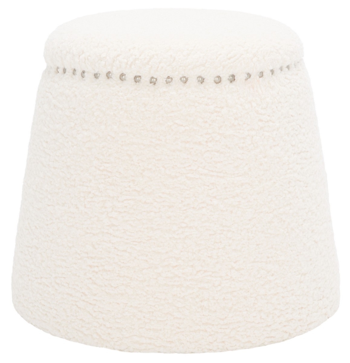 Ellerose Ottoman - Ivory - Image 6
