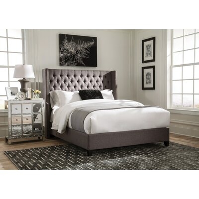 Jaimyn Demi-wing Upholstered Bed - Image 0