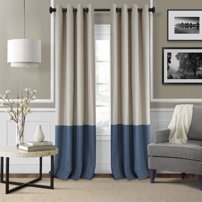Vallejo Striped Blackout Thermal Grommet Single Curtain Panel - Image 0