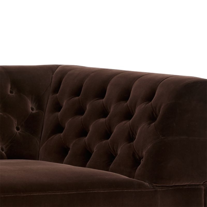 Savile Tufted Extra Large Sofa Bloce Grey - Image 5