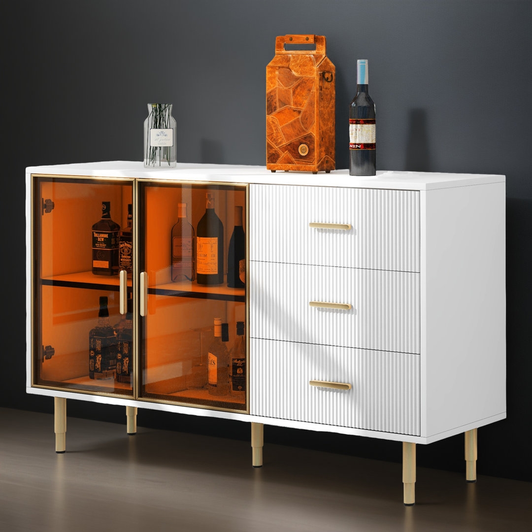 Homaapack 60"" Kitchen Storage Sideboard Buffet Cabinet Console Table - Image 0