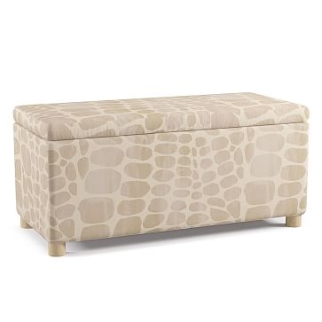 Minted for West Elm Storage Bench, Giraffe, Taupe, Natural - Image 0