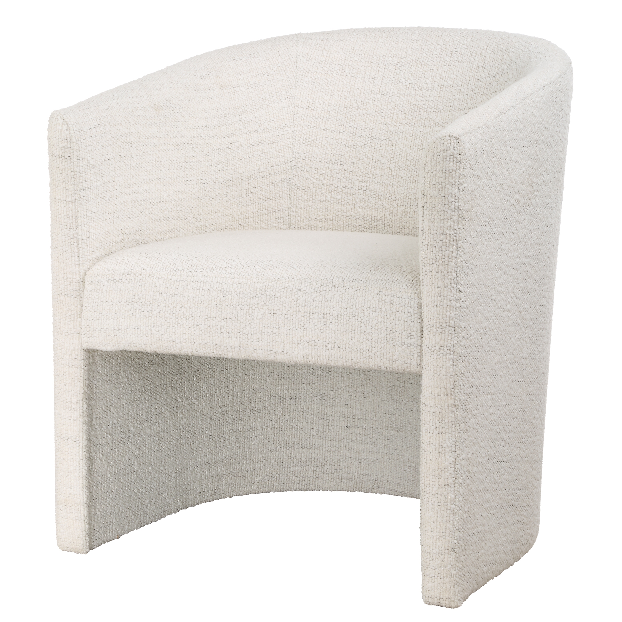 Encompass White Fabric Dining Chair - Image 3