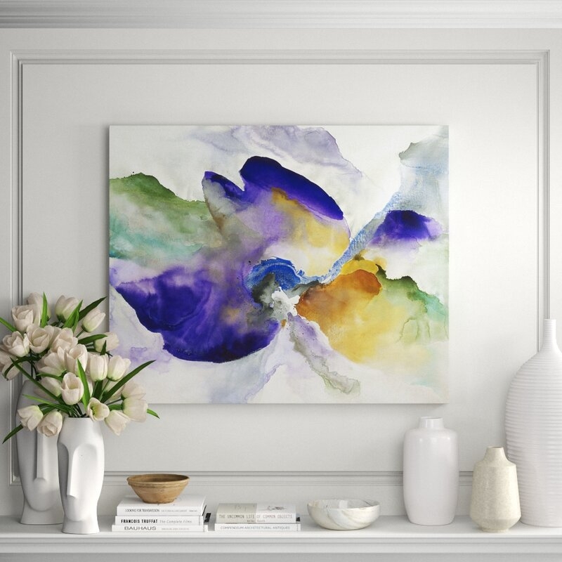 JHR Art Violet Botanic by Jennifer Hollack Raboin - Wrapped Canvas Painting - Image 0