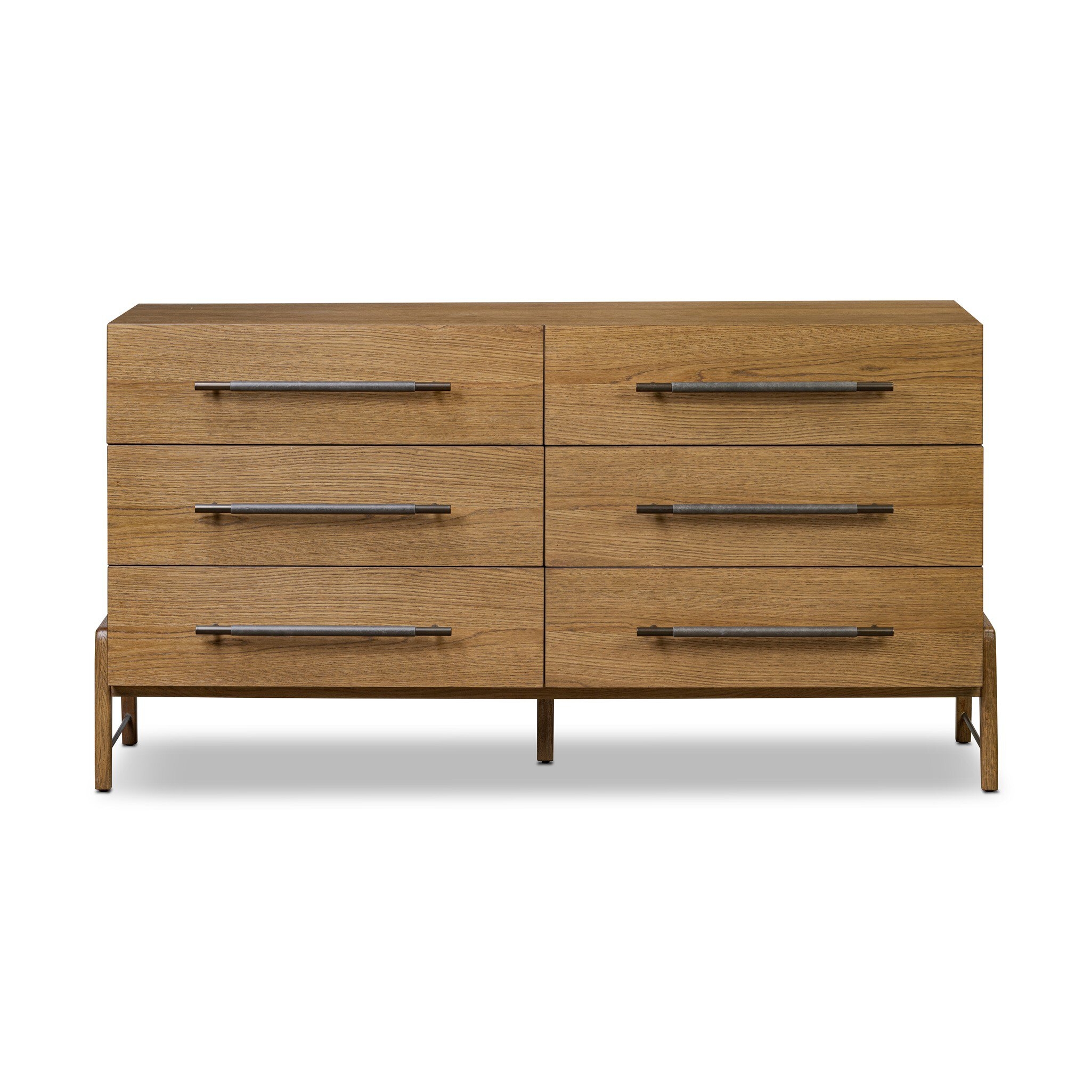 Rosedale 6 Drawer Dresser - Amber Oak Veneer - Image 0