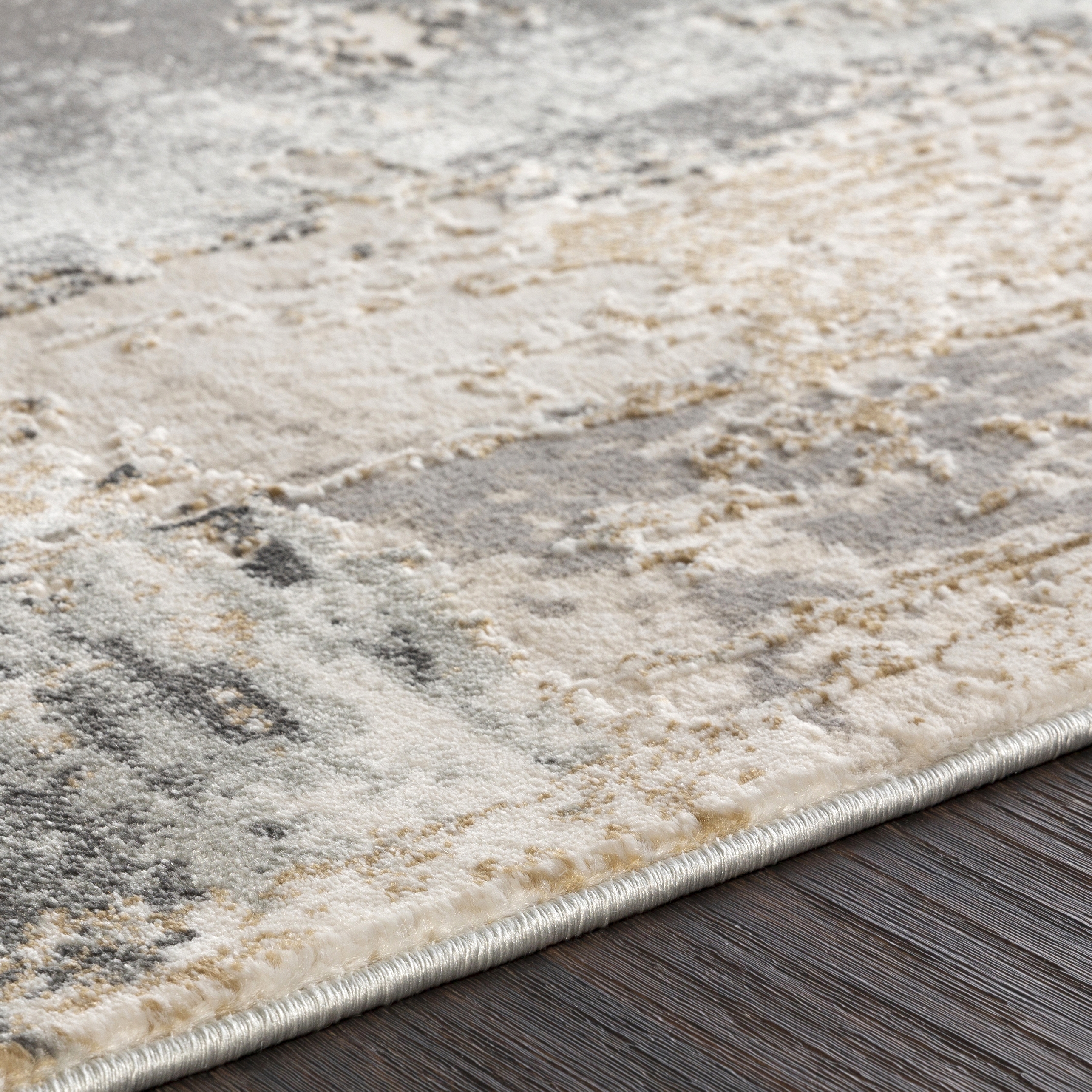 Livabliss Quatro Beige Indoor 8'10" x 12'4" Machine Woven Rug - Image 3