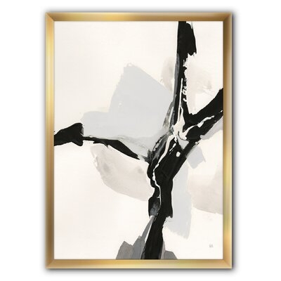 'Abstract Neutral III' - Picture Frame Print on Canvas - Image 0