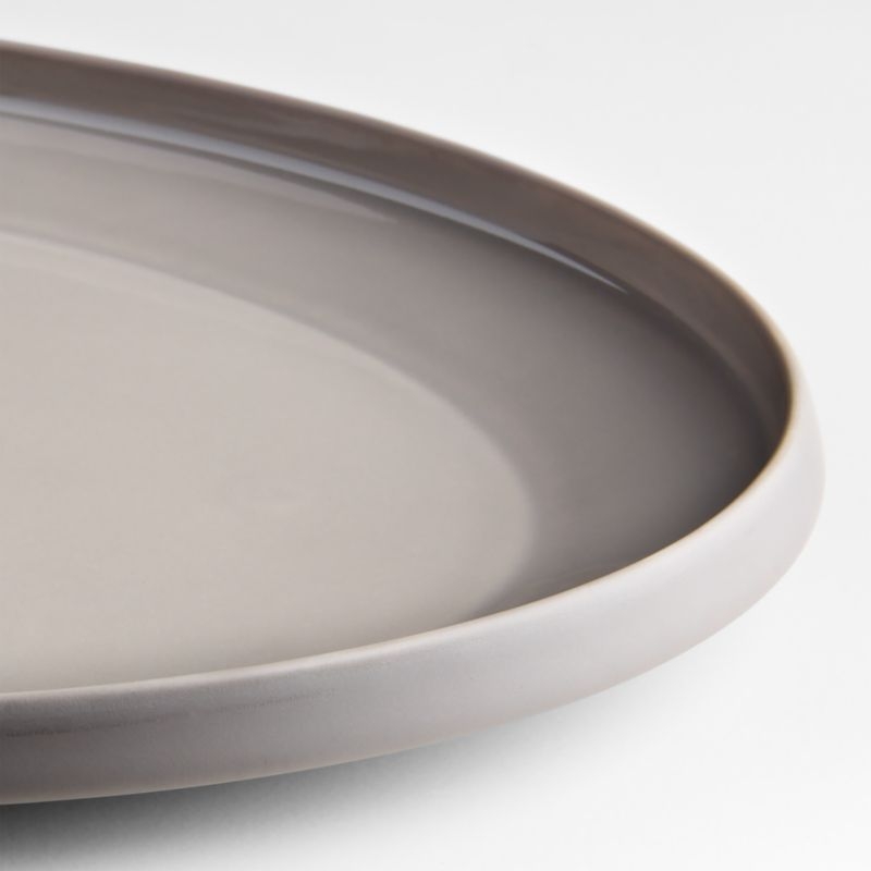 Tour Taupe Oval Porcelain Platter - Image 2