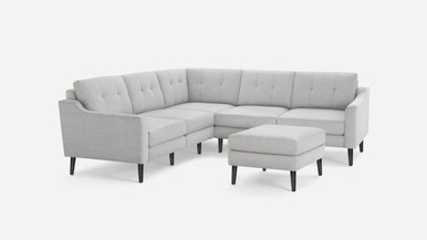 Burrow Mid-Century Nomad 5-Seat Corner Sectional with Ottoman - Thumbnail 2