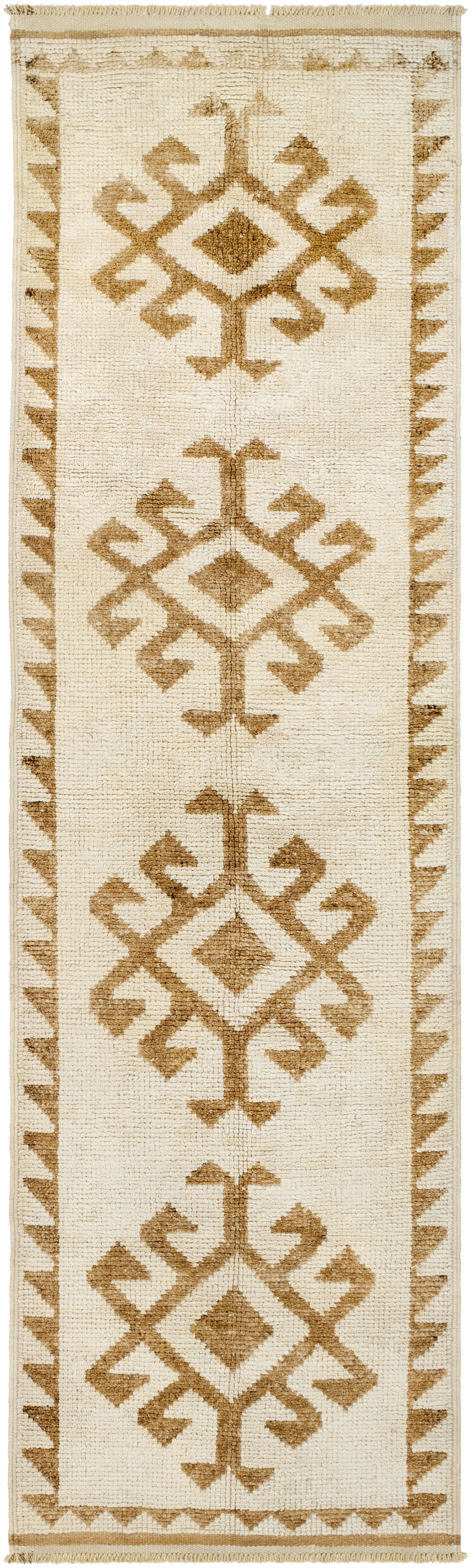 Antique One of a Kind  Indoor 3'1" x 10'5" Handmade Rug - Image 0