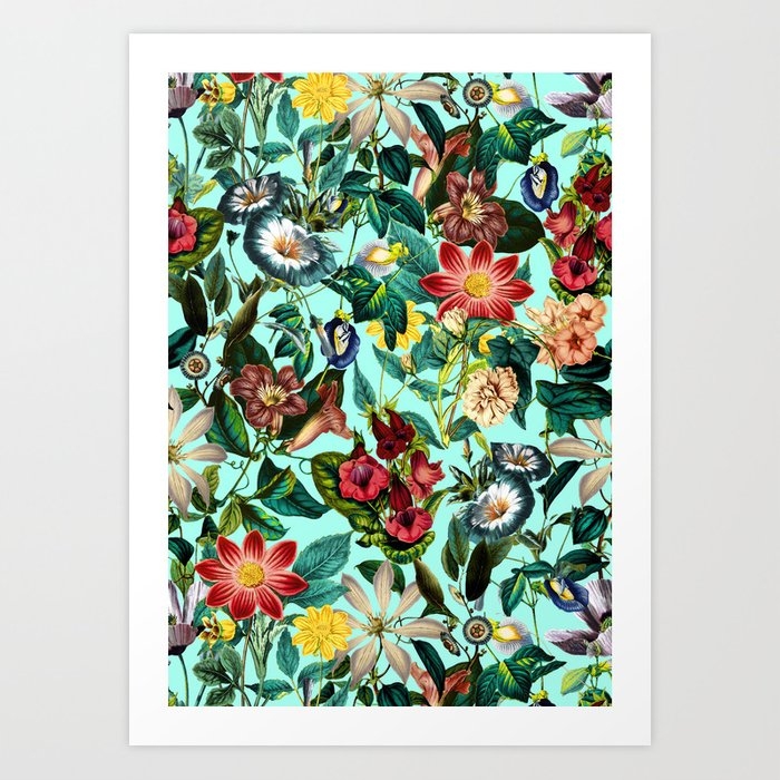 Summer Botanical Garden Ii Art Print by Burcu Korkmazyurek - X-Small - Image 0