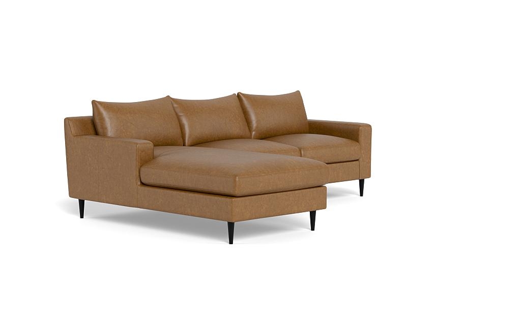 Sloan Leather Left Chaise Sectional - Image 1
