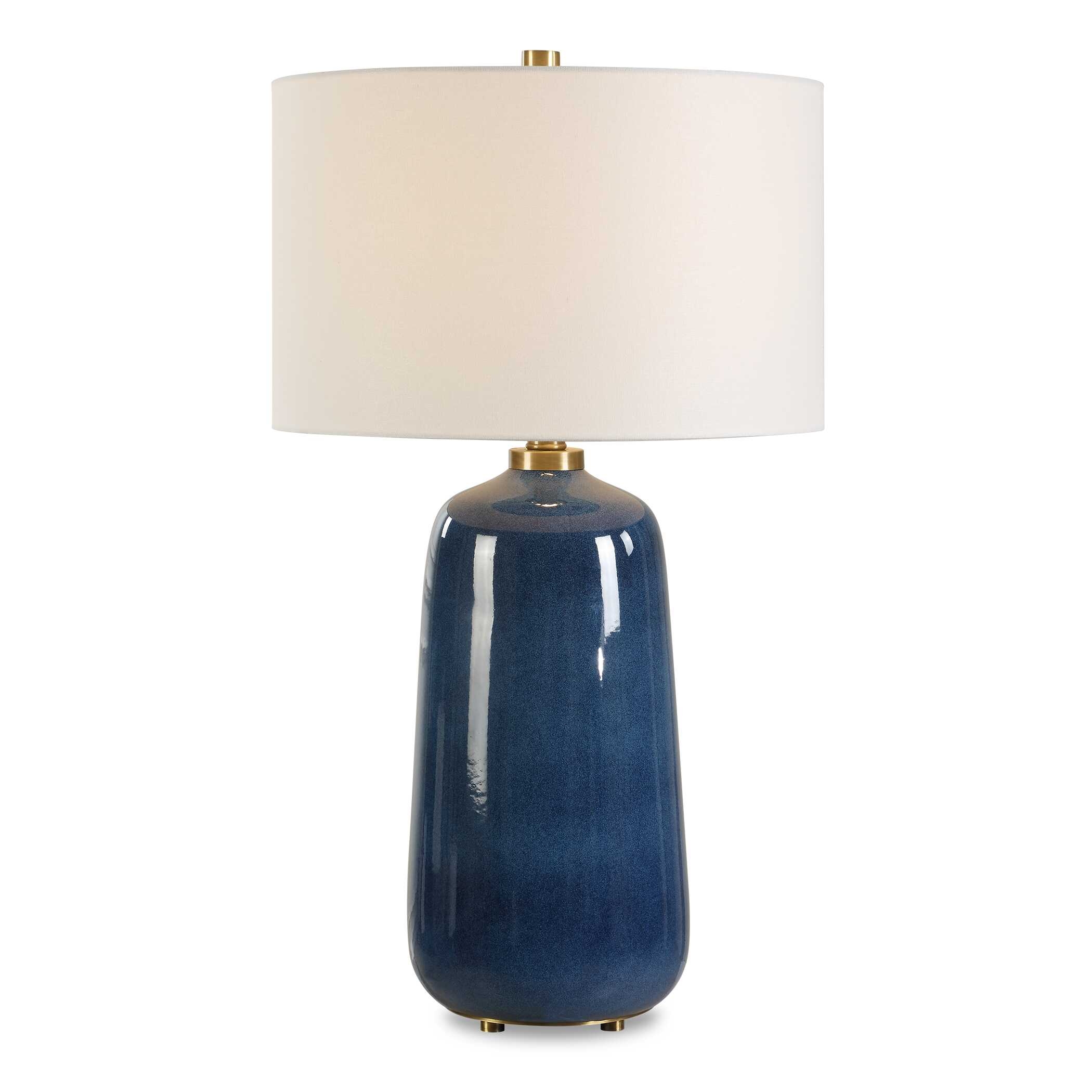 Brae Blue Glaze Table Lamp - Image 0