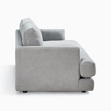 Haven Sofa, Poly, Yarn Dyed Linen Weave, Alabaster, Concealed Supports - Image 2