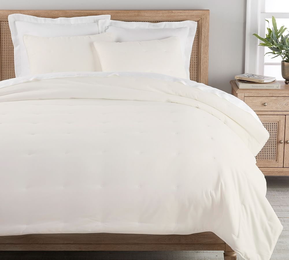 Belgian Flax Linen Comforter, Twin/Twin XL, Classic Ivory - Image 0