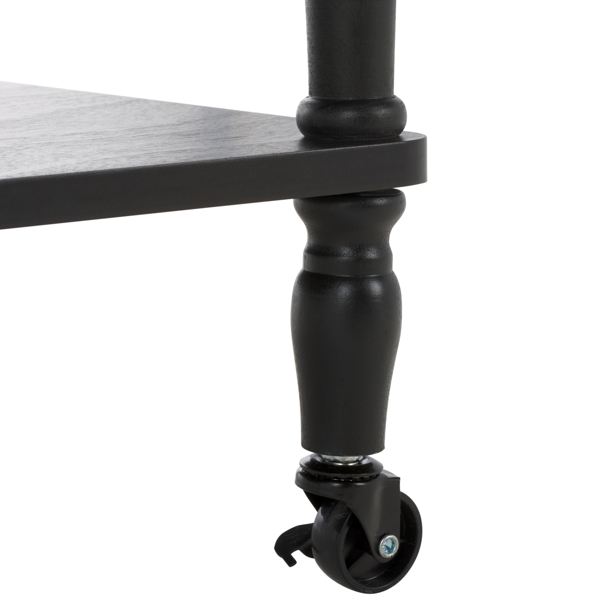 Haven 3 Tier Dining Cart - Matte Black - Image 3