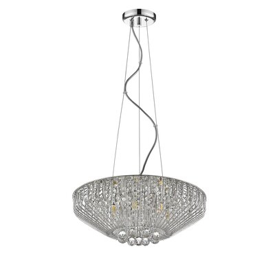 Mahie 7 - Light Unique Empire Chandelier with Wrought Iron Accent - Image 0