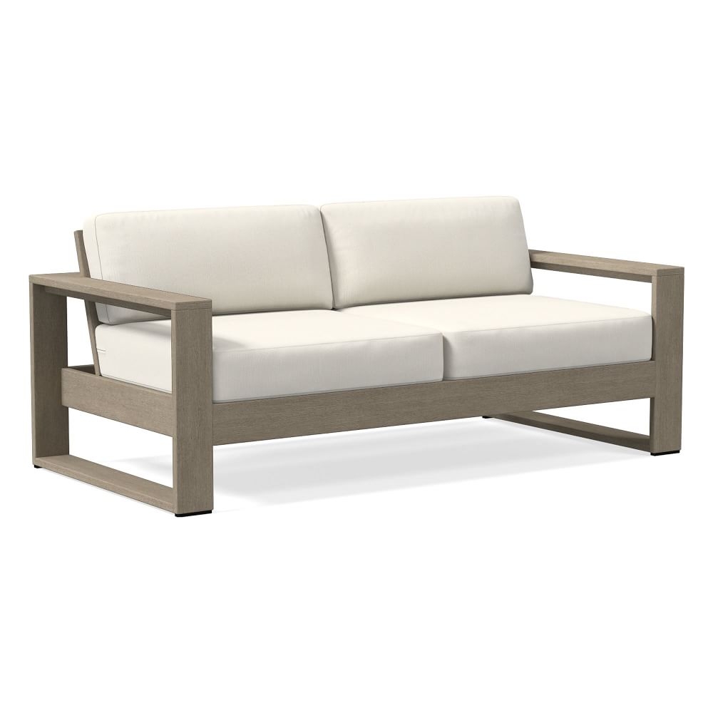 Portside Sectional Sofa Cushion Covers, Piazza, White - Image 0