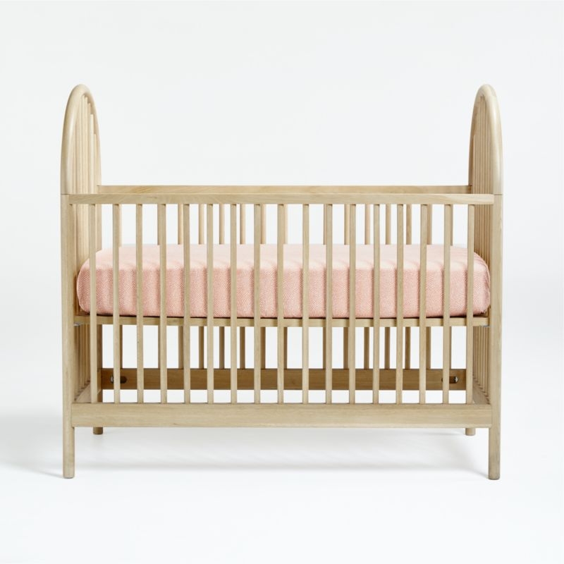 Canyon Natural Spindle Wood Convertible Baby Crib with Toddler Bed Rail by Leanne Ford - Image 8