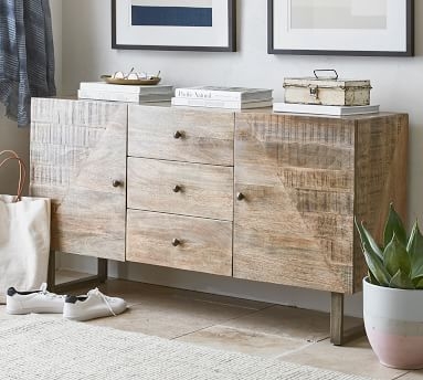 Planked Sideboard Buffet, Distressed Mango - Image 4
