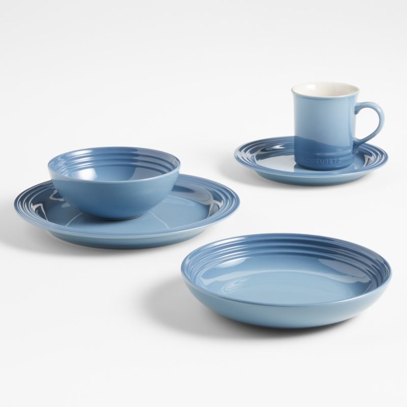 Le Creuset ® 14-oz. Chambray Blue Mugs, Set of 4 - Image 2