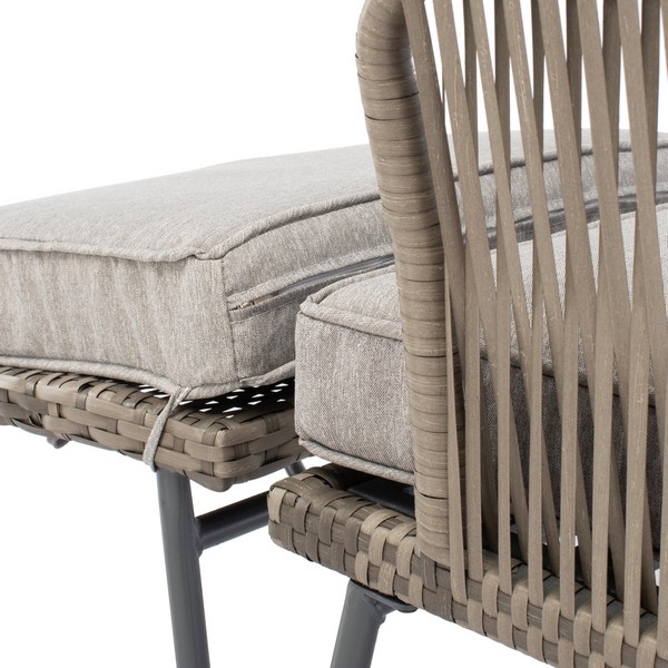 Indoor-Outdoor Narda 5 Pc Lounger Set - Grey/Grey - Safavieh - Image 4