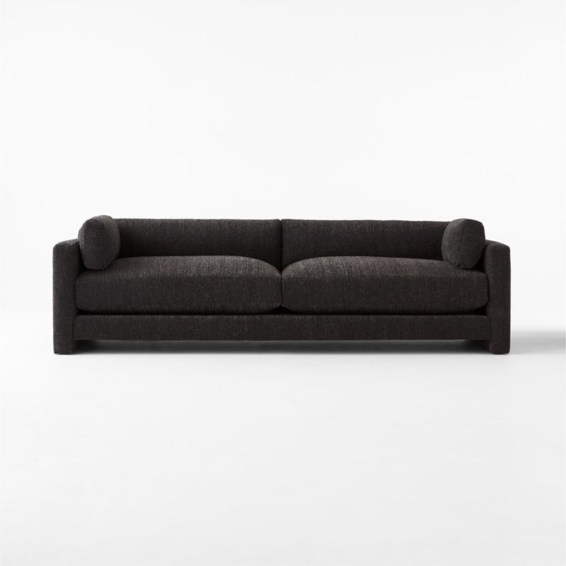 Marguerite 102" Black Boucle Sofa - Image 1