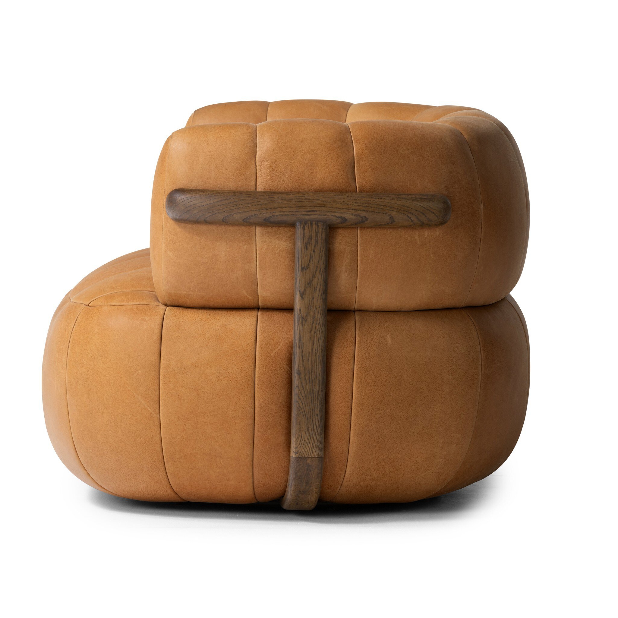 Doss Swivel Chair - Terra Brown Oak - Image 3