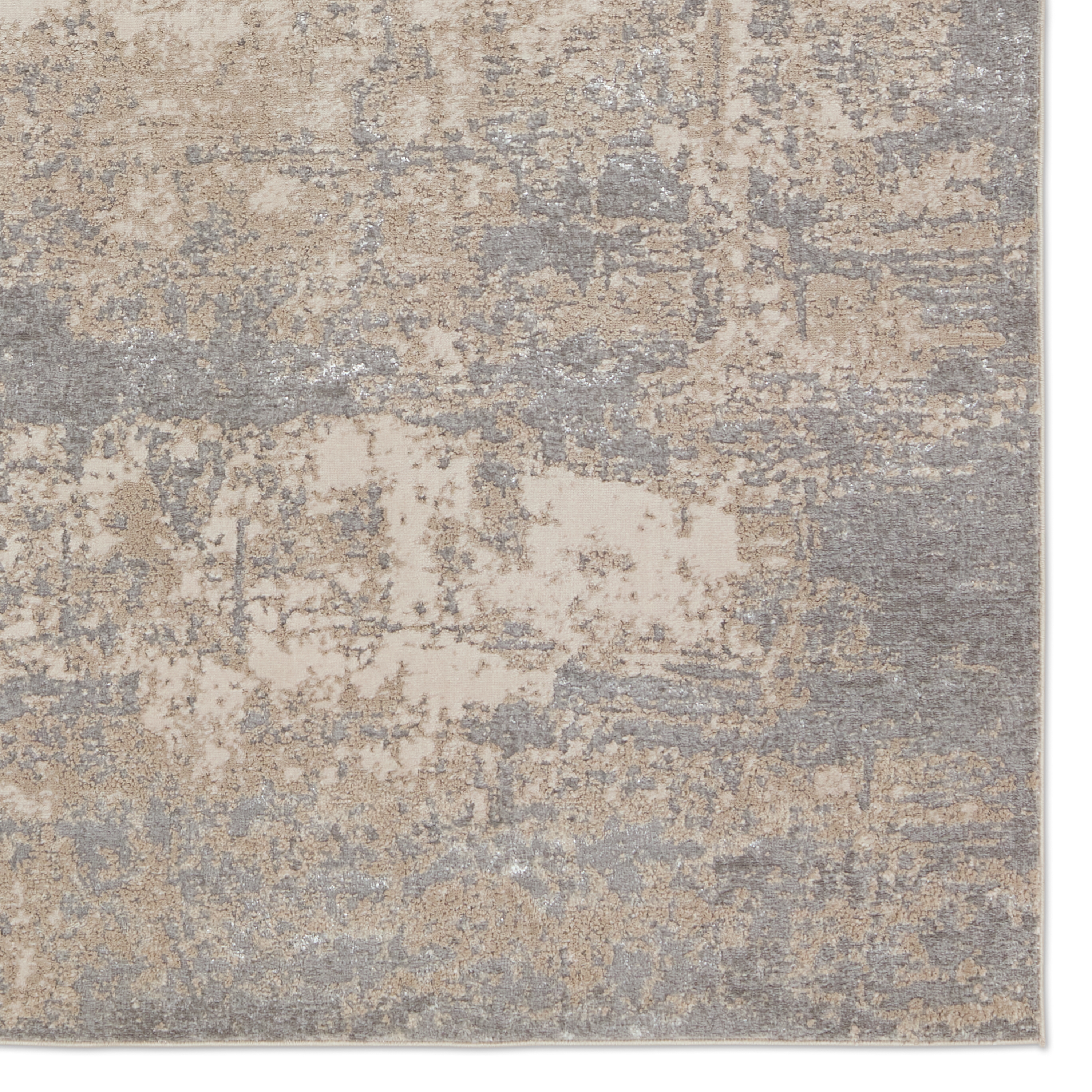 Sanford Abstract Slate/ Light Taupe Area Rug (6'7"X9'6") - Image 3
