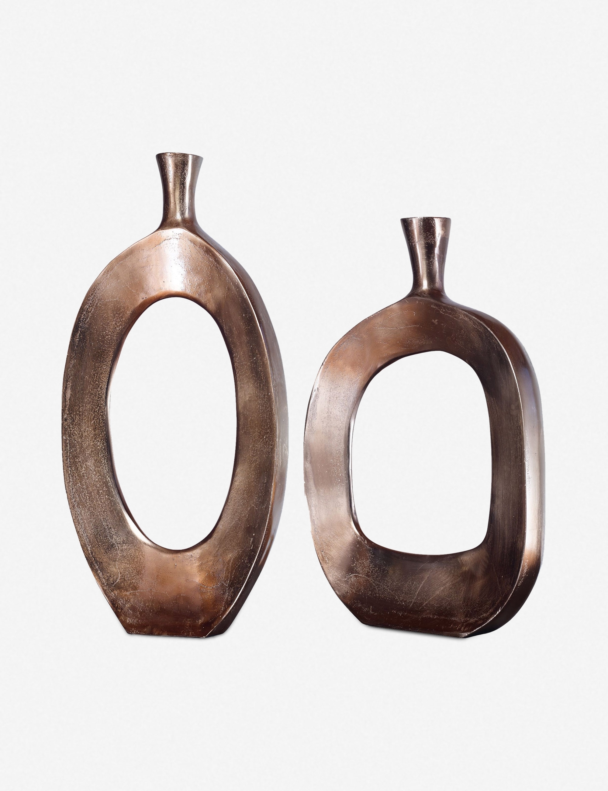 Minah Vases (Set of 2), Bronze - Image 0