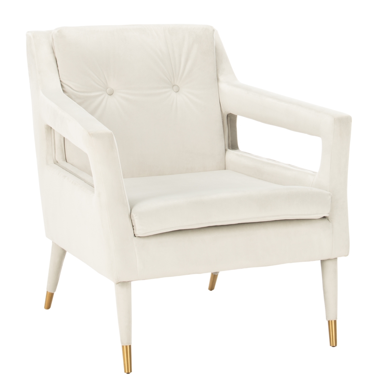 Mara Upholstered Accent Chair - Silver / Gold - Safavieh - Image 5