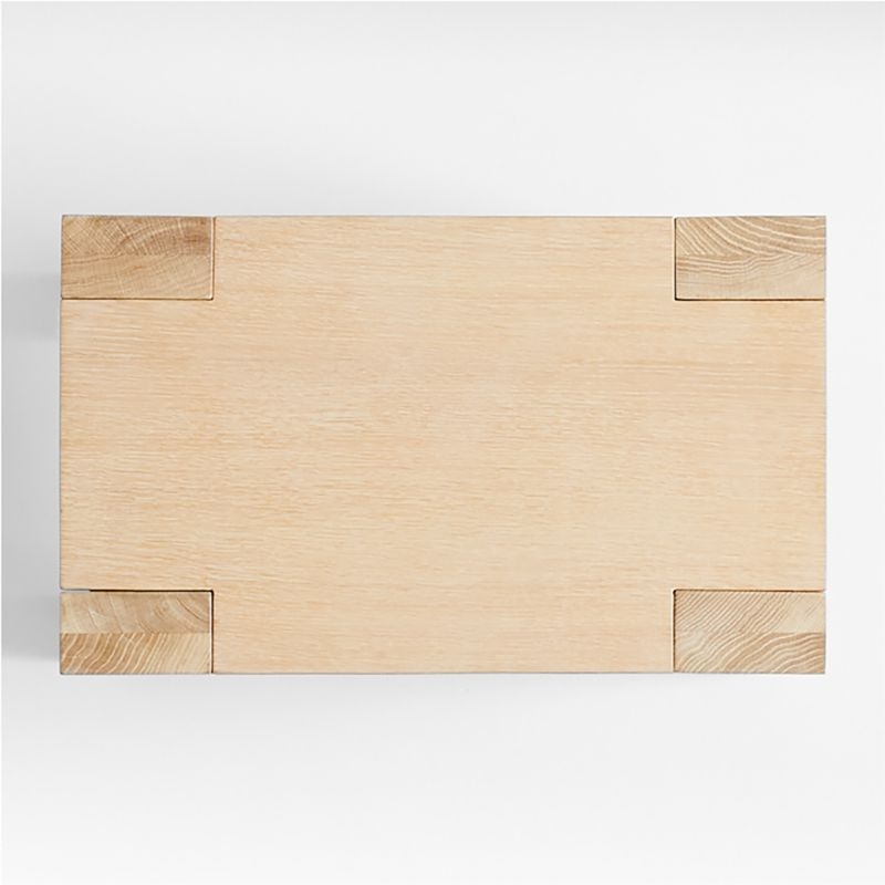 Terra Natural White Oak Wood Side Table - Image 4